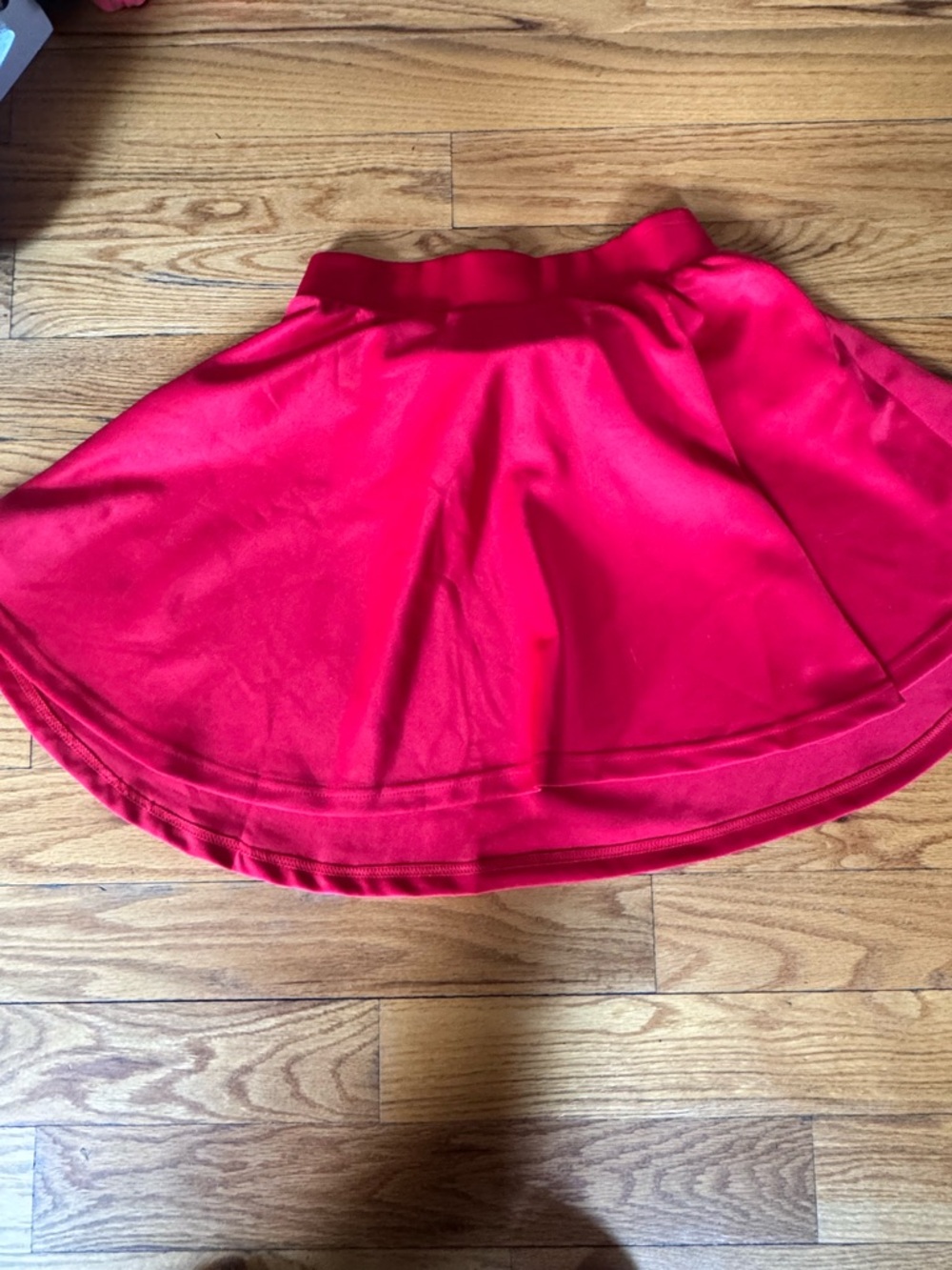 Red Flared Women's Skirt - Classic A-Line